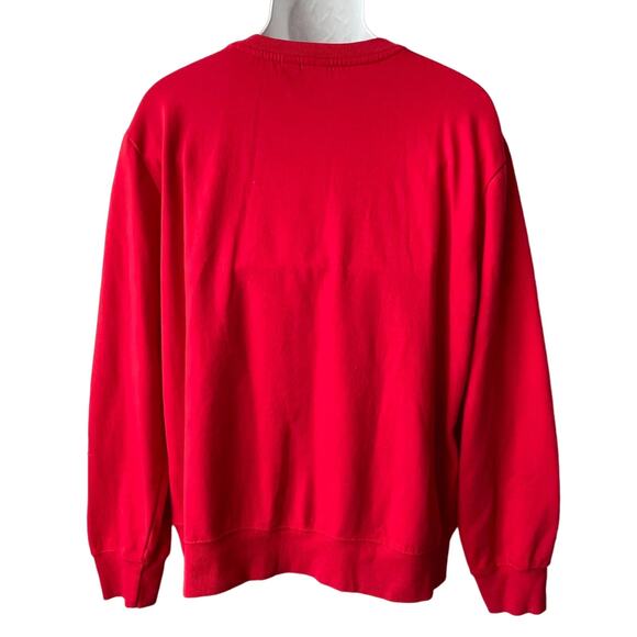 Mad Engine ACK Cat Tied Up in Lights Ugly Christmas Sweatshirt Size XL NWOT - Picture 3 of 5